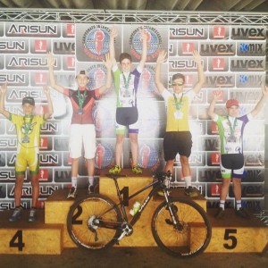 Thiago Koch, vice-campão da segunda etapa do Campeonato Paulista de MTB Maratona em São Pedro.